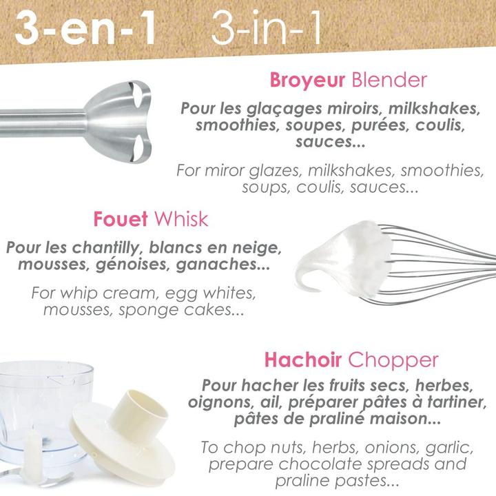 Produktbild ScrapCooking Stabmixer - Zerkleinerer 3 in 1