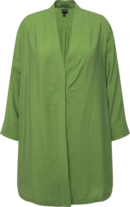 Image du produit Ulla Popken Veste à tissu texturé irrégulier, encolure en V et manches 7/8 (46, 48)