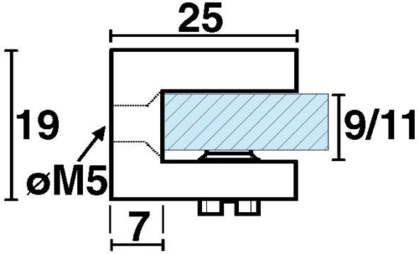 Produktbild EBB Glastablar-Klemmträger (1 Stk.)