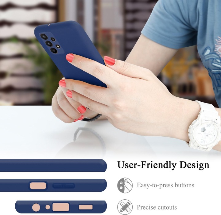 Actual product image Cadorabo TPU Liquid Silicone Case Cover for Samsung Galaxy A23 4G / 5G (Samsung Galaxy A23)