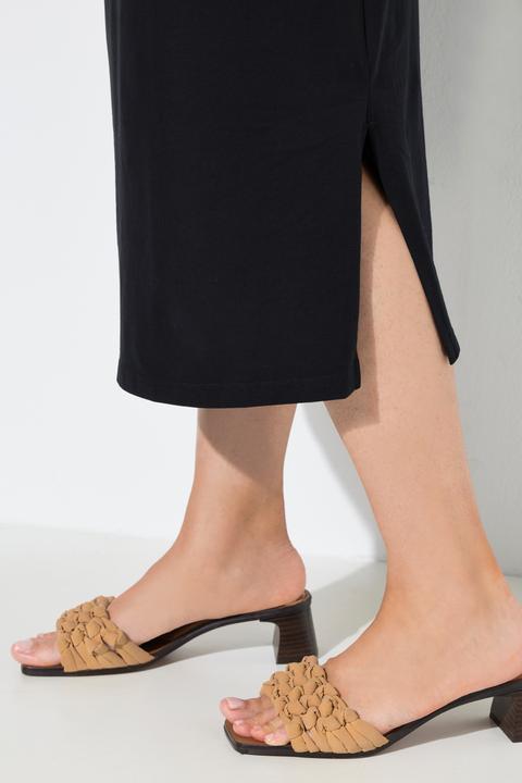 Actual product image Ulla Popken Decorative Button Short Sleeve Dress (46)