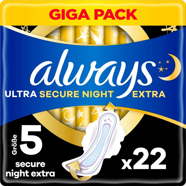 Image du produit Always Ultra Secure Night Extra (22 x, Tampons sanitaires)