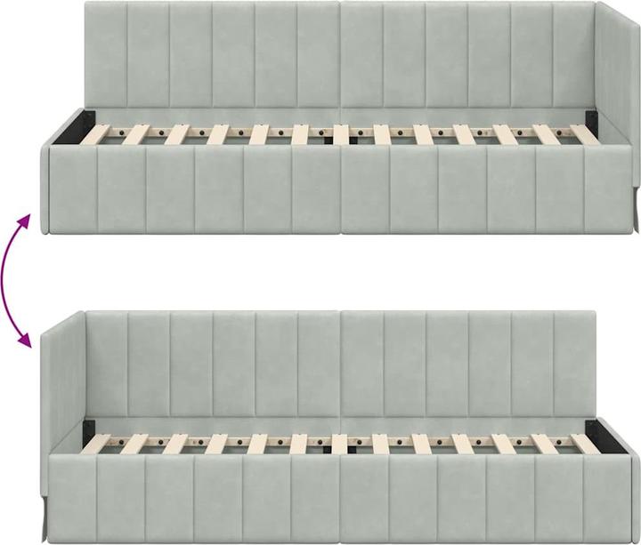 Image du produit vidaXL Eckbettgestell (80 x 200 cm)