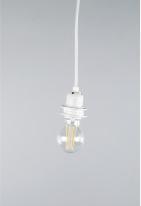 Actual product image Rayher Lamp holder with switch for E27 socket White