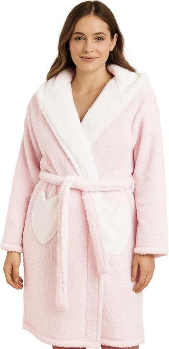 Produktbild Hello Kitty Morgenmantel bestickt Teddyfleece (L)