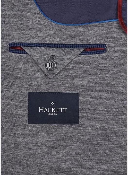 Image du produit Hackett Veste en jersey double face à motif pied-de-poule gris chiné, poches à rabat (50)