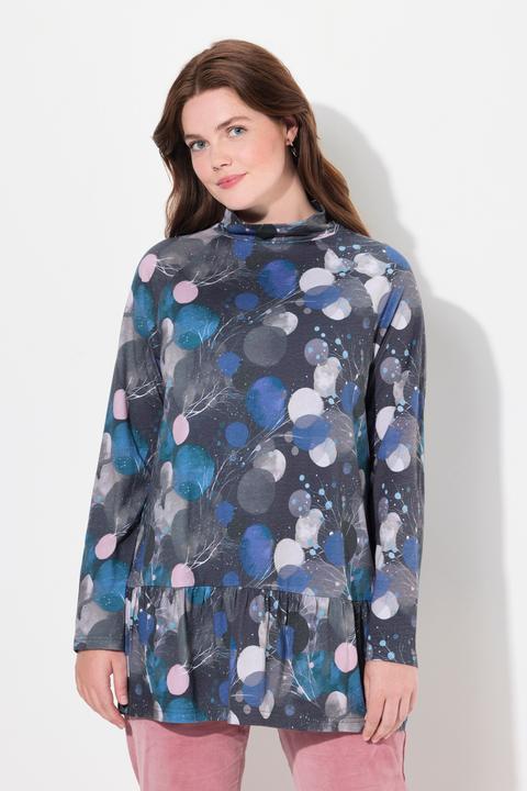Produktbild Ulla Popken Longshirt, A-Linie, Stehkragen, Langarm (56)