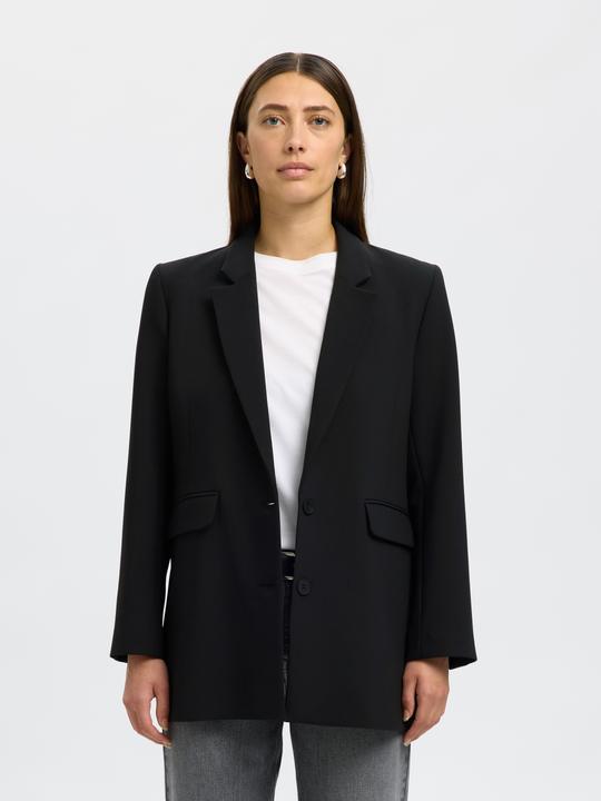 Actual product image Selected Femme Long Single Breasted Blazer (36)