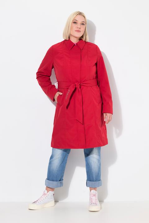 Produktbild Ulla Popken HYPRAR Softshell-Trenchcoat, wasserabweisend, Gürtel (42, 44)