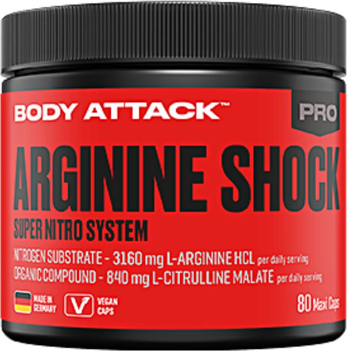 Produktbild Body Attack Arginine Shock (80 Caps) (80 Stk., Kapseln)
