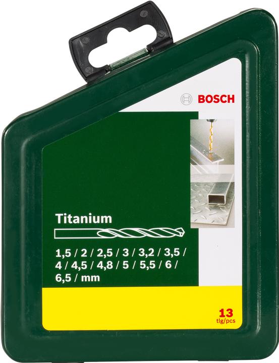 Produktbild Bosch Zubehör Metallbohrer-Set HSS-TiN, 13-teilig, 1,5 - 6,5 mm (1.5 - 6.5 mm)