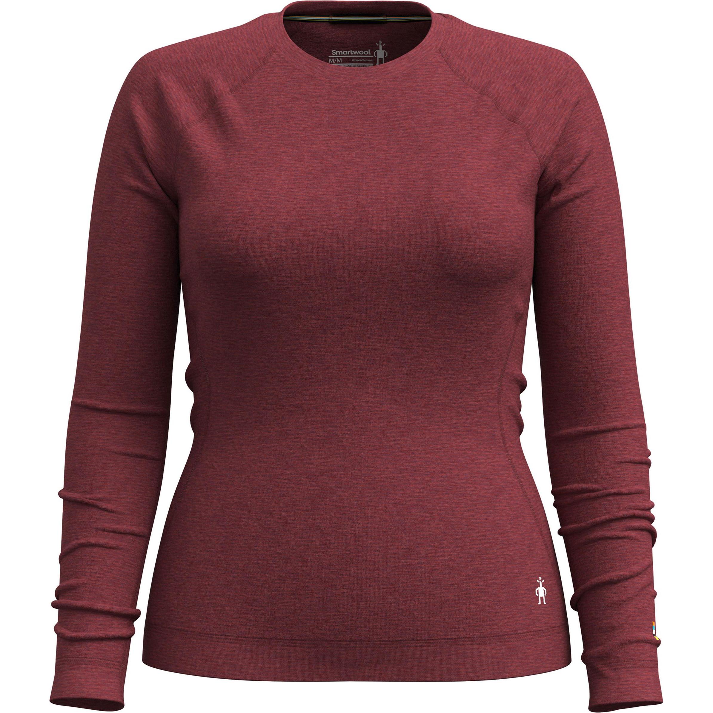 Smartwool, Damen, Funktionsshirt, Women's Classic Thermal Merino Base Layer Crew Boxed (M), Rot, M