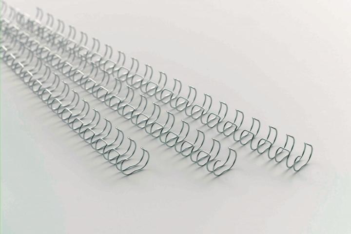 Produktbild GBC Binderücken Draht, 12 mm, 21 Ringe, silber