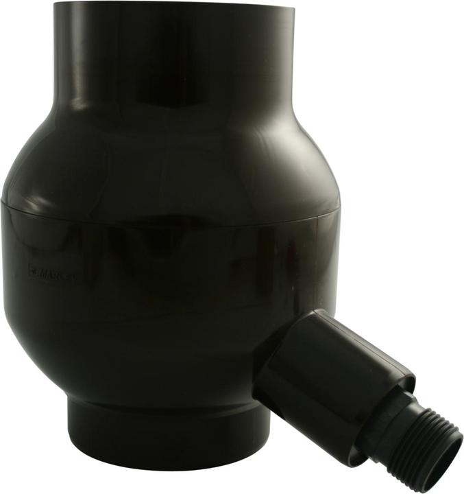 Actual product image House of Marley Marley Rainboy rainwater collector with connection 1 external thread Chocolate brown RAL 8017 NW