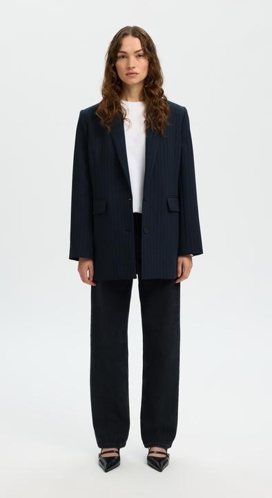 Produktbild Selected Slfrita Ls Relaxed Blazer Pin Stri Noos (38)