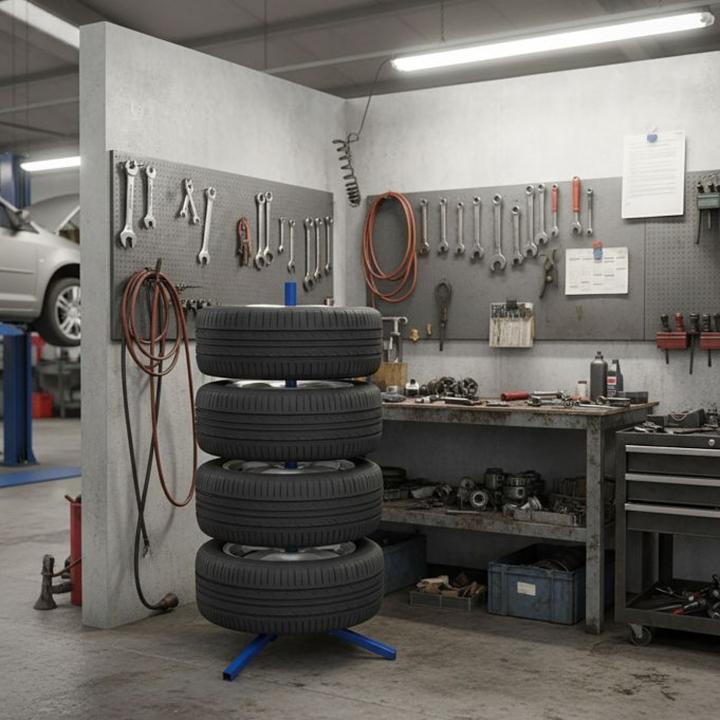 Actual product image Relaxdays tyrerack