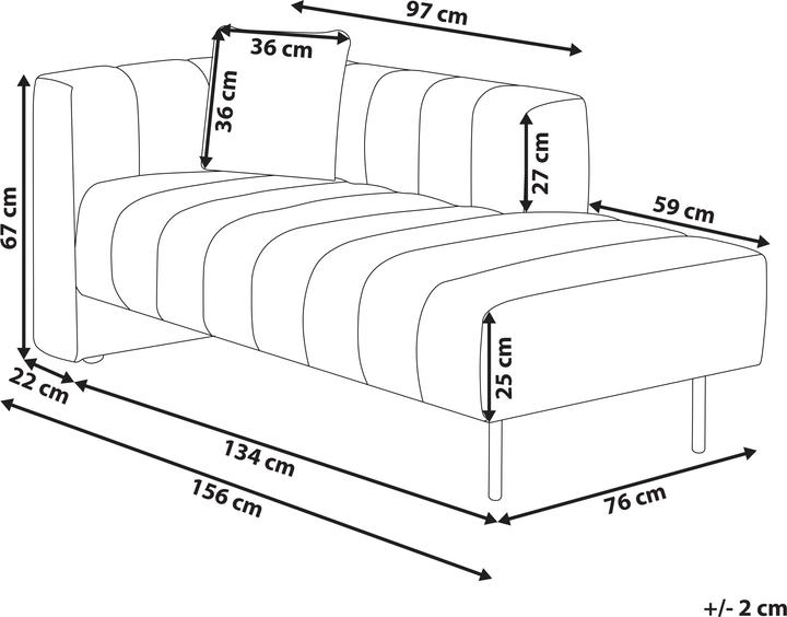 Produktbild Beliani Lannils (Recamiere)