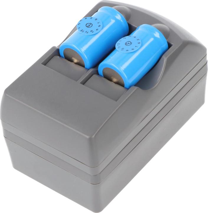 Image du produit AccuCell Chargeur CR2 Li-ion, chargeur CR-2 avec 2x batterie rechargeable CR2