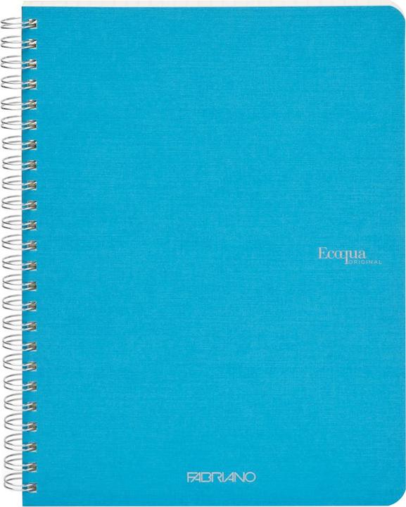 Image du produit Fabriano SKIZZENHEFT A5 FABR.70b SPIR. TÜRKIS (A5, Blanc)