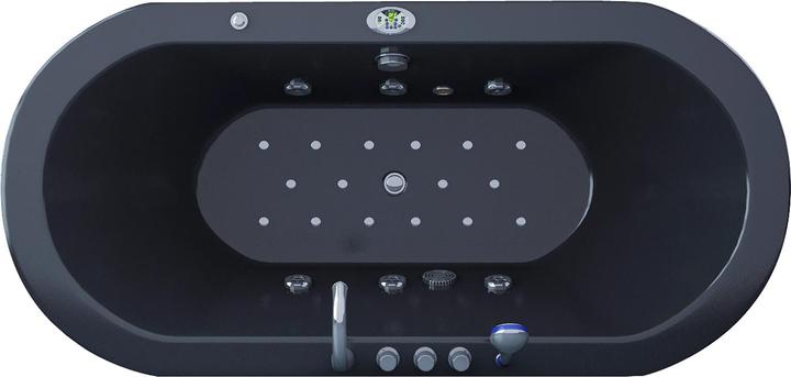 Produktbild Jet-Line Villa Sofia schwarz Whirlpool 194 cm