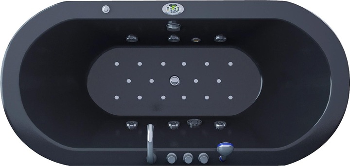 Produktbild Jet-Line Villa Sofia schwarz Whirlpool 194 cm
