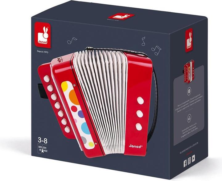 Immagine prodotto Janod Fisarmonica dei coriandoli (Inglese, Spagnolo, Francese, Italiano, Tedesco)