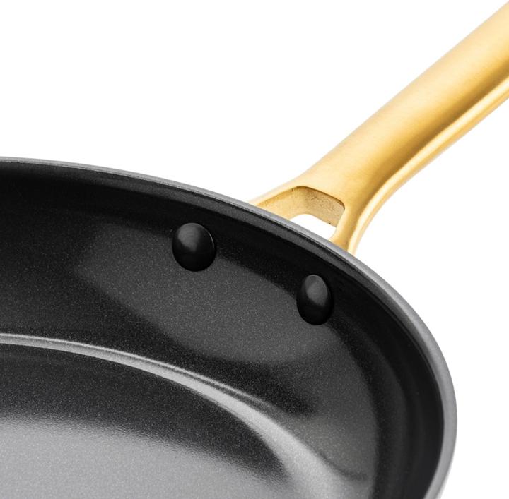 Immagine prodotto Greenpan Padelle in ceramica PADOVA Black 20 + 24 + 28 cm (28 cm, Set di pentole e padelle da cucina, Alluminio)