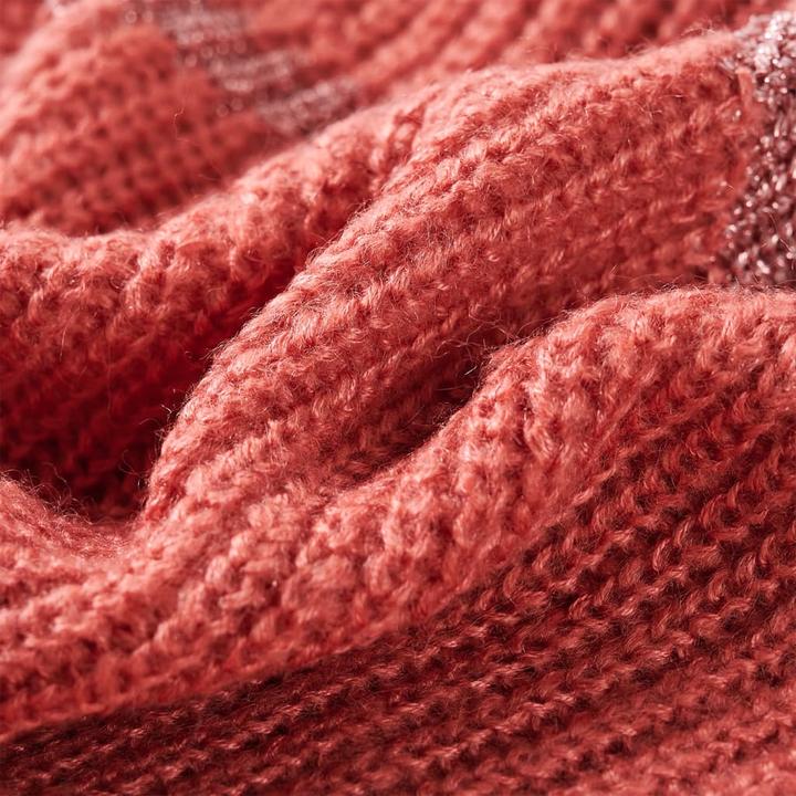 Produktbild VidaXL Kinderpullover Gestrickt Mittelrosa 128,Material: 67 (128)