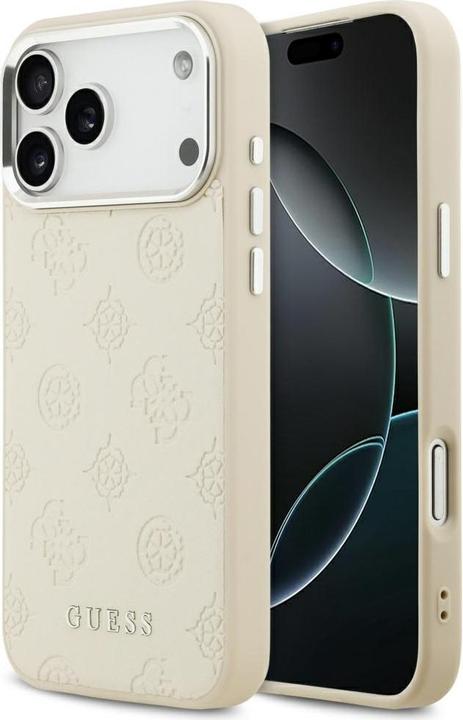 Image du produit Guess Smooth PU Leather Peony Pattern Case für Apple iPhone 17 Pro Max - beige (Apple iPhone 17 Pro Max)