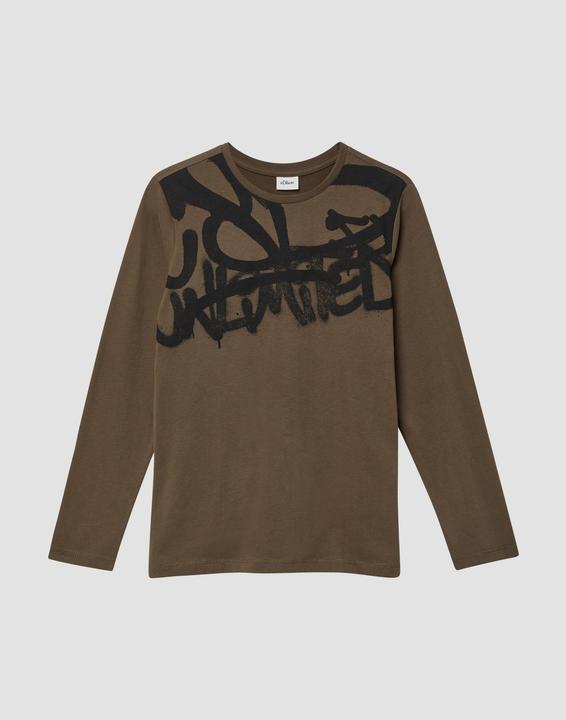 Produktbild s.Oliver T-Shirt Longsleeve mit Graffiti-Print (170, 176)