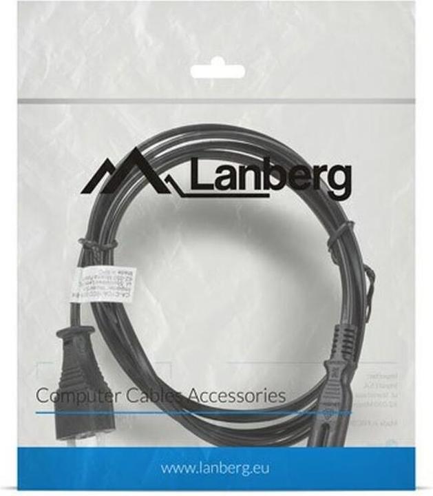 Actual product image Lanberg CA-C7CA-10CC-0018-BK Power cable -coupler CEE7/16 (1.80 m)