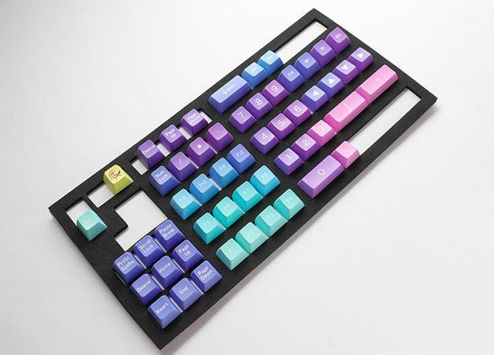 Actual product image Ducky Azure ABS