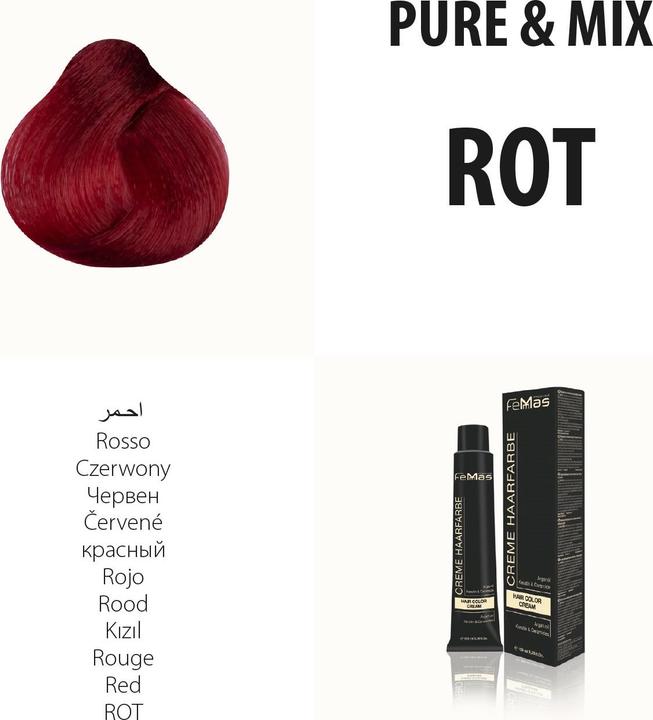 Produktbild FemMas Rot) Haarfarbe Pure & Mix 100ml