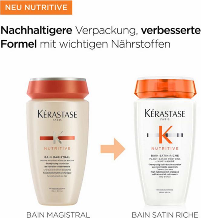 Produktbild Kérastase Kerastase Nutritive Bain Satin Riche (250 ml, Flüssiges Shampoo)
