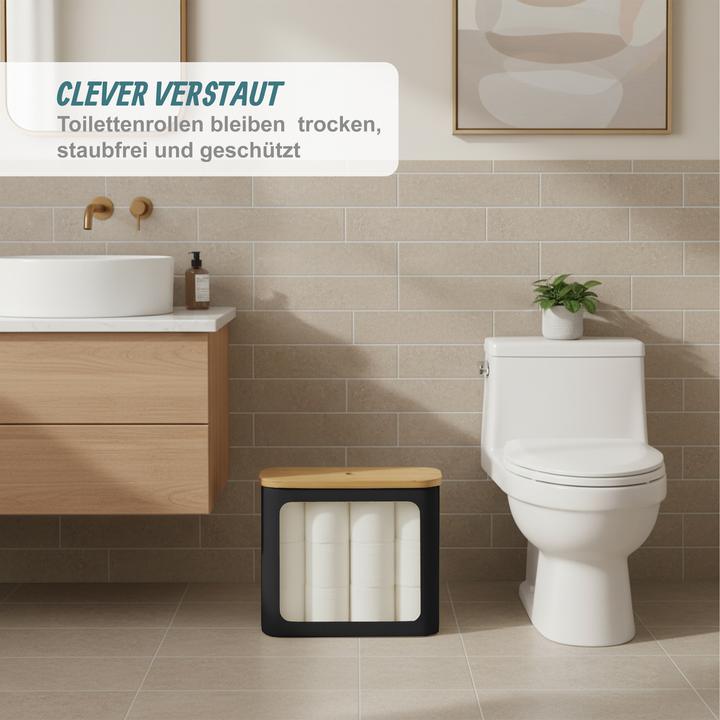Actual product image Relaxdays Toilet roll storage