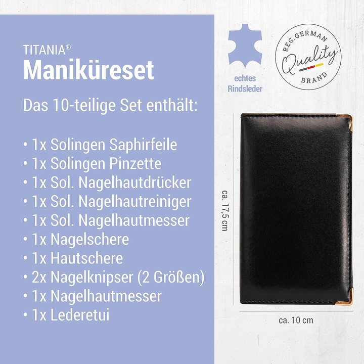 Produktbild Manikür-Etui, Rindler, 10-teilig