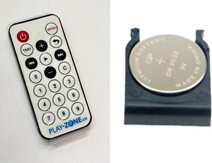 Actual product image Play-Zone Ultra-thin infrared remote control with 21 buttons NEC codi (Infrared)