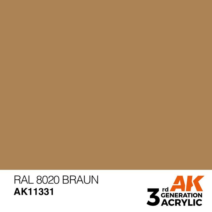 Image du produit AK Interactive RAL 8020 Marron (RAL 8020 Marron)