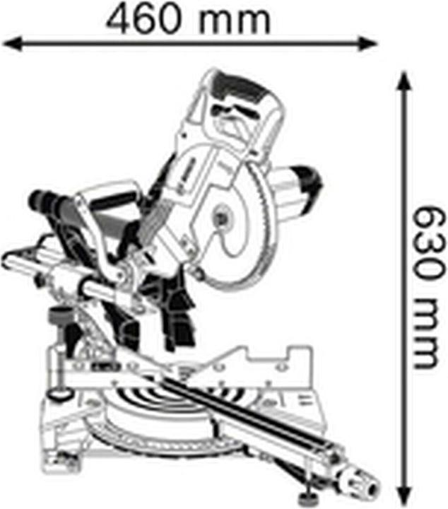 Actual product image Bosch Professional Panel saw GCM 8 SJL - EU version, with circular saw blade 216 x 30 mm