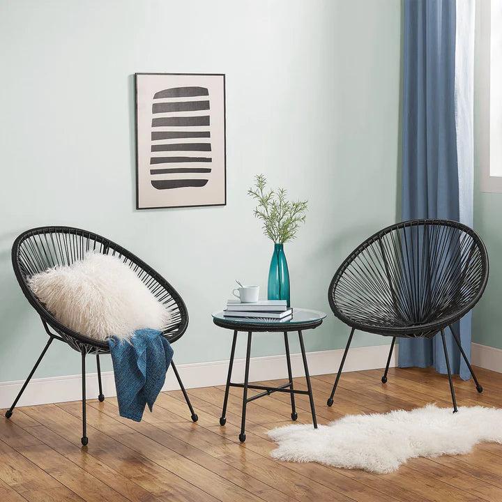 Actual product image Juskys Balcony furniture set Ostana (45 cm)