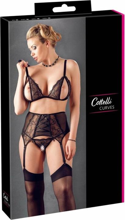 Produktbild Cottelli Collection Spitzen Straps-Set (XXL)