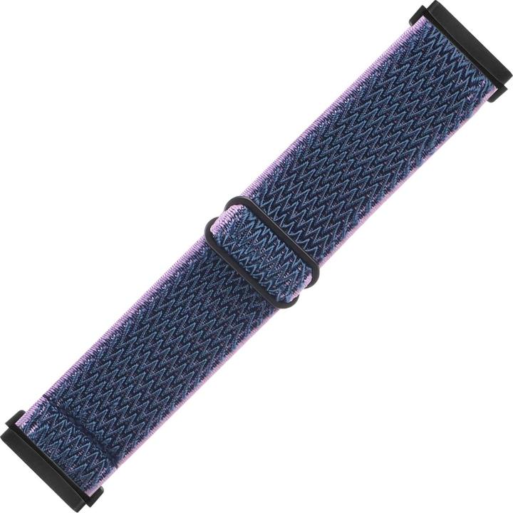 Produktbild Cover-Discount Fitbit Versa 4 / Sense 2 - Nylon Ersatzarmband dunkelblau (Nylon, Versa 3, Sense)