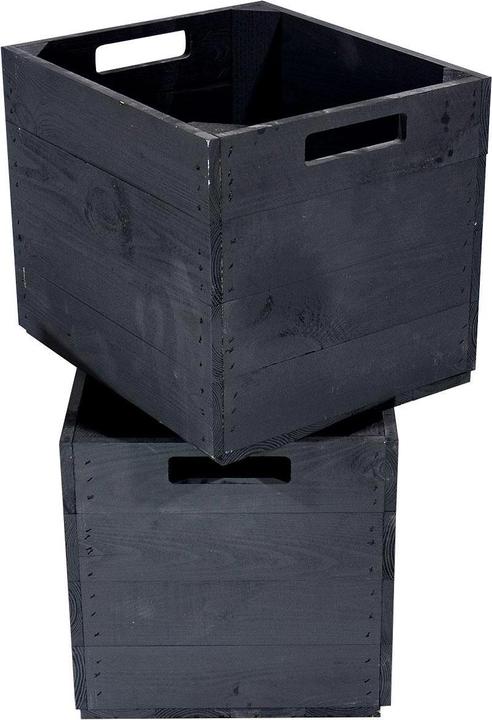 Immagine prodotto Holz Zollhaus Scatola portaoggetti Vintage Black, 33 x 38 cm (33 cm, 41.38 l, 1x)