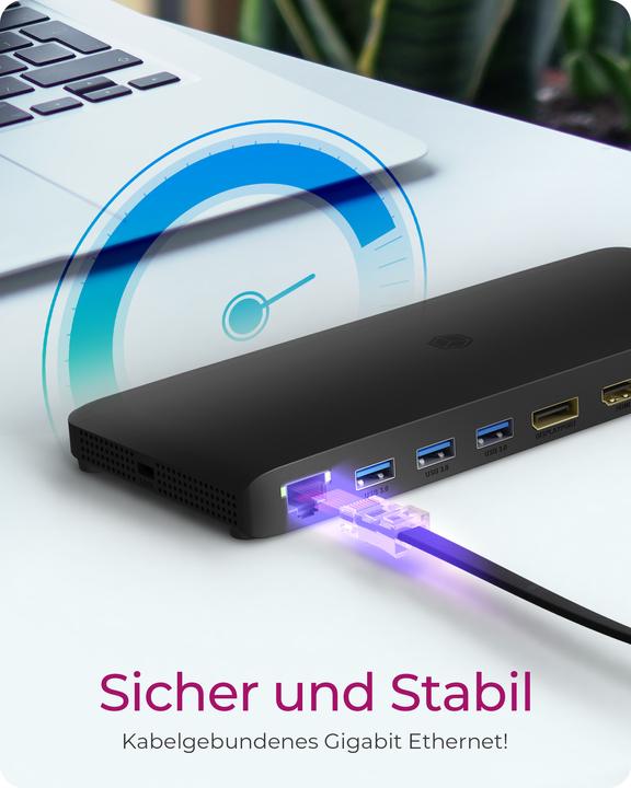 Actual product image Icy Box IB-DK2416-C (USB-C, 9 ports)