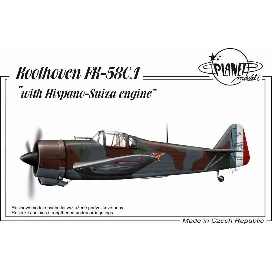 Planet Models Koolhoven FK 58 With Hispano Suiza Engine