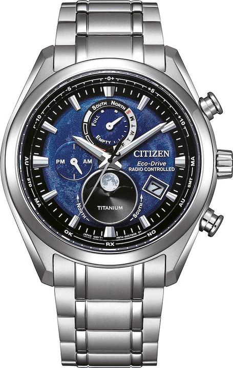Produktbild Citizen BY1010-81L Eco-Drive Mondphase Titanium Funkuhr 43mm 10ATM (Mondphasenuhr, Funkuhr, 43 mm)