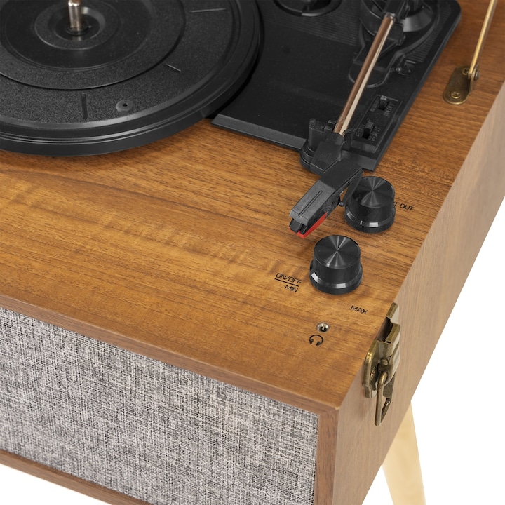 Immagine prodotto Audizio Giradischi con Bluetooth Fremont Brown, dettaglio colore (Automaticamente)