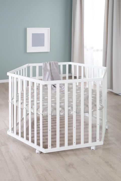 Actual product image Roba Playpen 6-cornered Little Stars (118.50 cm, 103.50 cm, MDF)