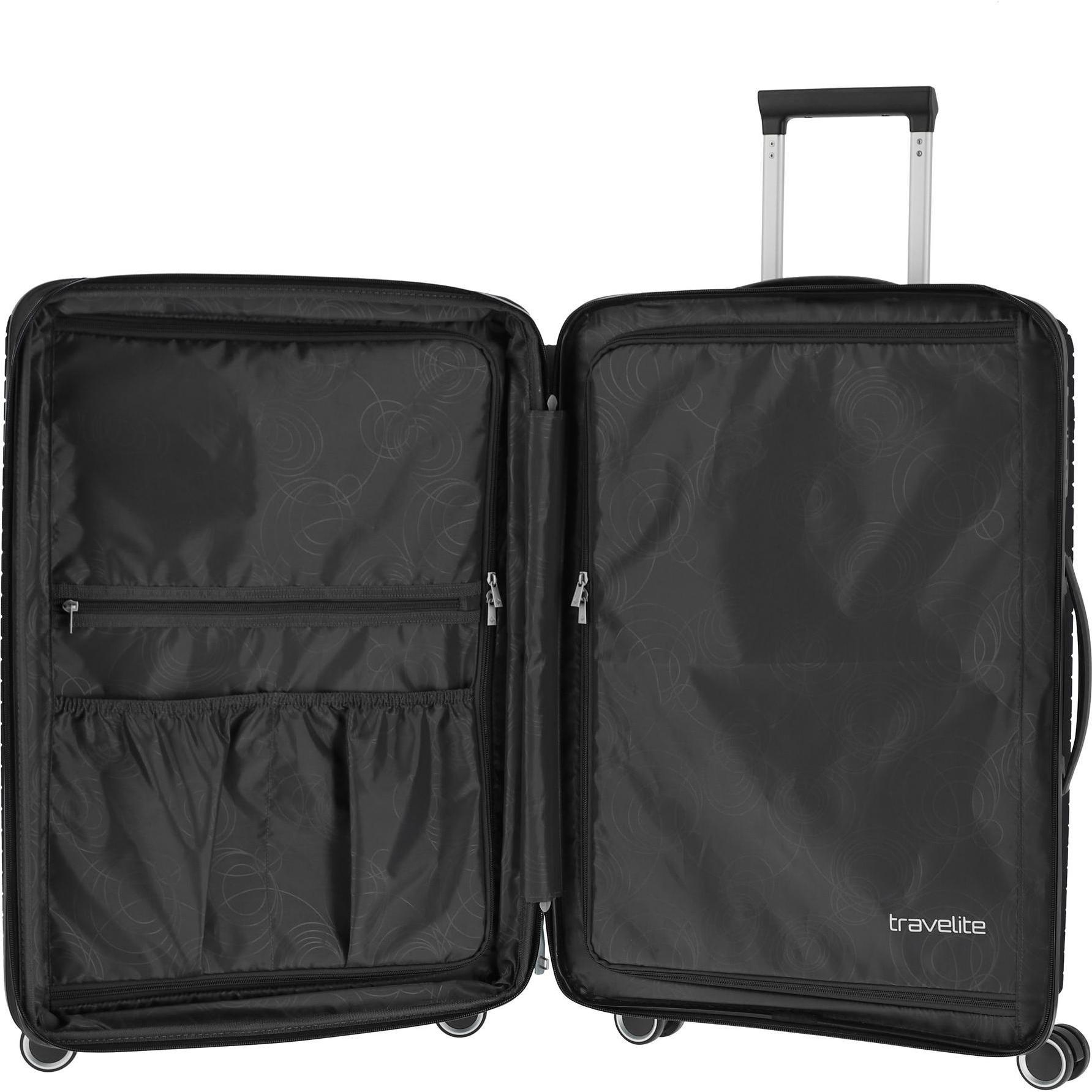 Thumbnail - Travelite, Koffer, Orbita 4 Rollen Trolley 67 cm mit Dehnfalte, Schwarz, (78 l, M (50 - 90l))