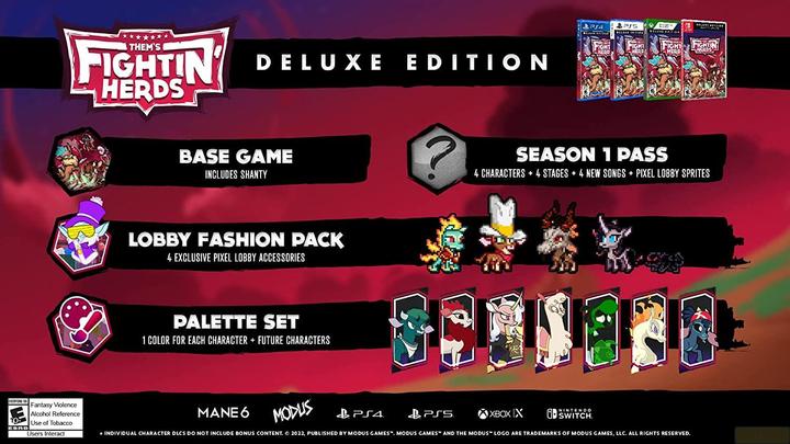 Immagine prodotto Modus Games Them's Fightin' Herds - Edizione Deluxe (Aggiornamento gratuito a PS5) (PS4, DE)